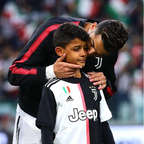 Cristiano Ronaldo und sein Sohn Cristiano Ronaldo Jr.