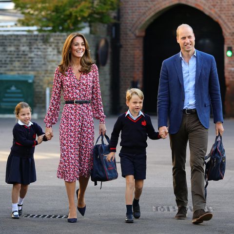 Prinzessin Charlotte, Herzogin Catherine, Prinz William und Prinz George