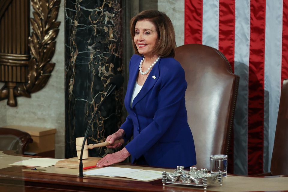 Nancy Pelosi im Kongress der Vereinigten Staaten.