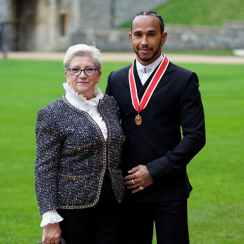 Carmen Larbalestier und Lewis Hamilton