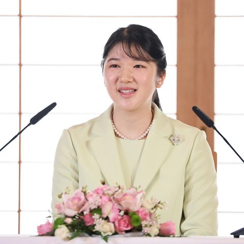 Prinzessin Aiko bei der Pressekonferenz im Kaiserpalast in Tokio am 17. März 2022