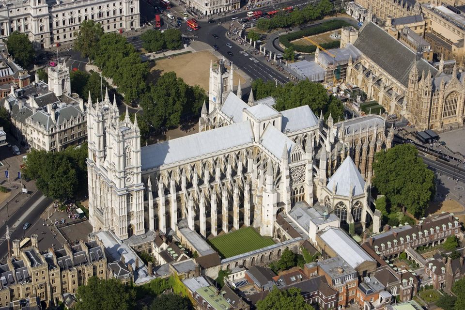 Luftansicht Westminster Abbey Luftansicht Westminster Abbey