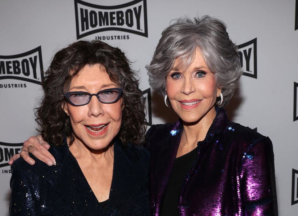 Stars mit grauen Haaren: Lily Tomlin und Jane Fonda