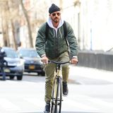 Stars auf dem Fahrrad: Justin Theroux