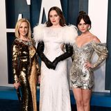 Glamour-Alarm bei den Schauspielerinnen Amy Forsyth, Marlee Matlin und Emilia Jones bei der Vanity Fair Party. 