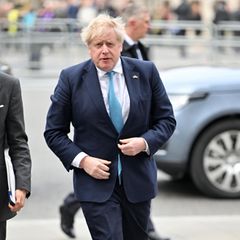 Boris Johnson bei der Gedenkfeier für Prinz Philip