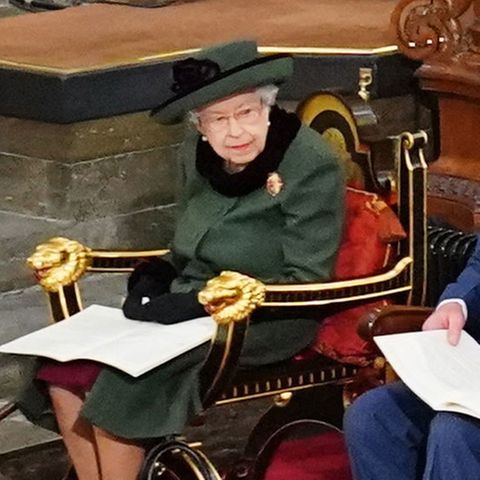 Queen Elizabeth beim Gedenkgottesdienst