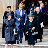 Schwelgend in Erinnerungen an Prinz Philip verlassen die royalen Gäste nach dem Gottesdienst die Westminster Abbey.