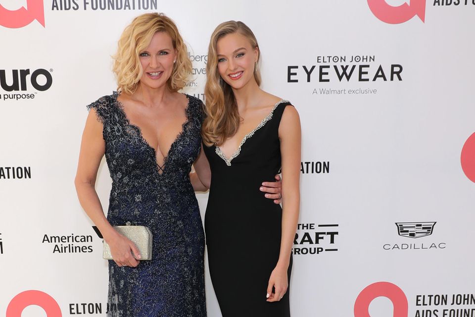 Veronica Ferres und Lilly Krug bei der Oscar-Party der Elton John AIDS Foundation.