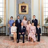 Schwedische Königsfamilie: Neues Familienporträt