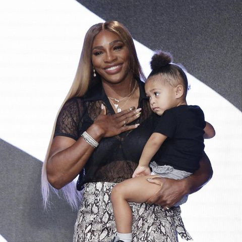 Serena Williams mit ihrer Tochter Olympia