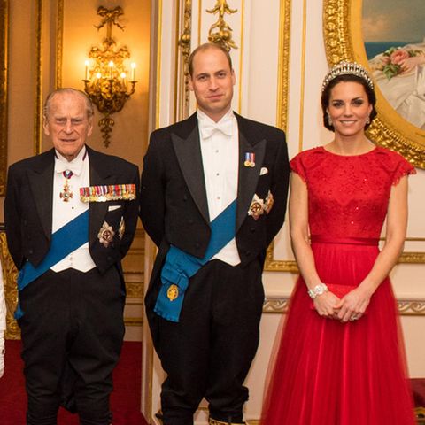 Prinz Philip, Prinz William und Herzogin Catherine