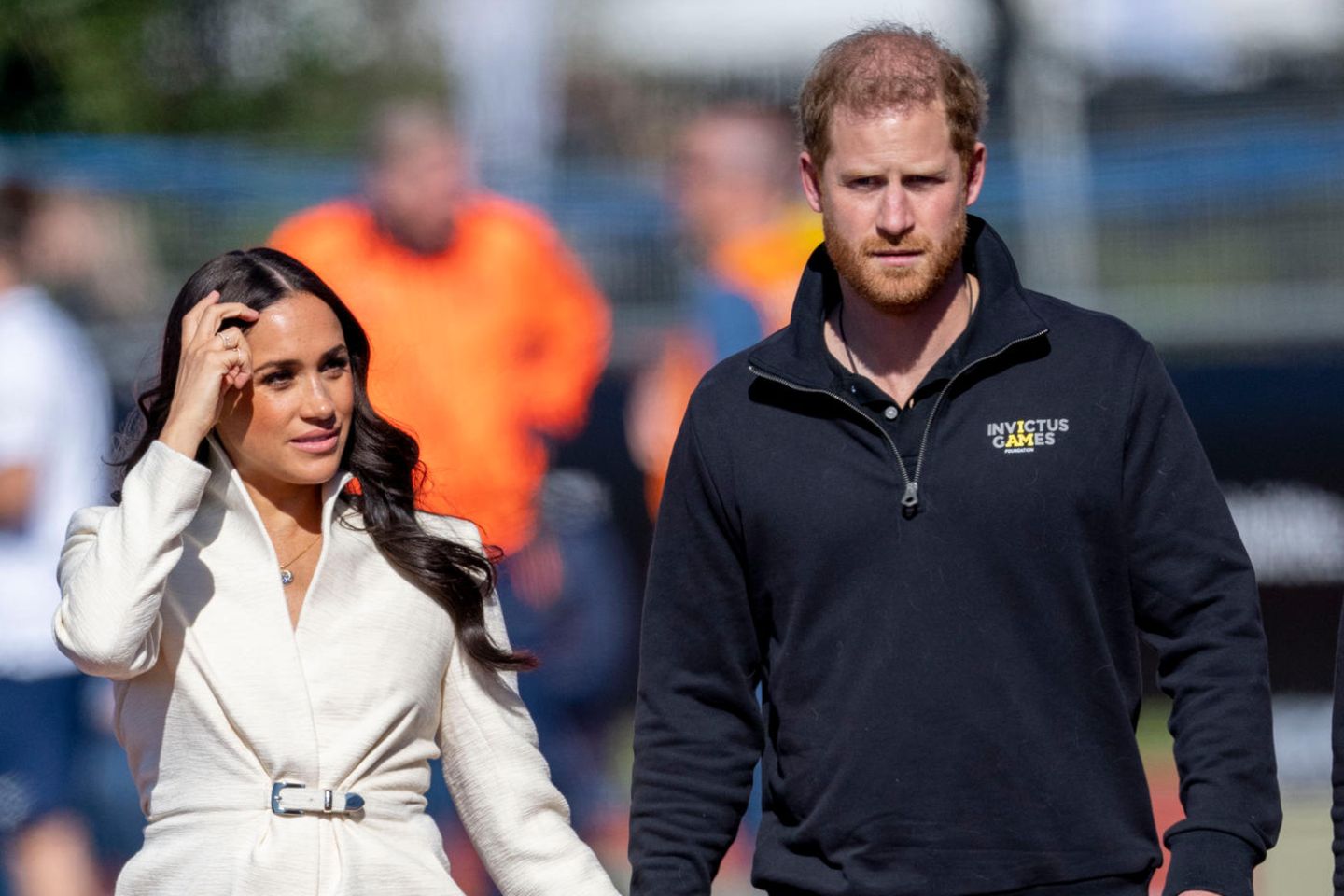 Herzogin Meghan und Prinz Harry am 17. April 2022 in Den Haag.