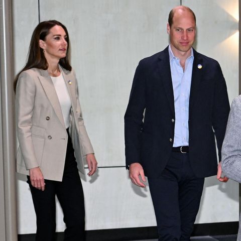 Prinz William und Herzogin Catherine beim Besuch des Hauptsitzes des Disasters Emergency Committee in London, Grossbritannien, 21. April 2022.