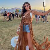 Die ehemalige Miss Universe Olivia Culpo feiert als modernes Cowgirl auf dem Coachella-Festival. 