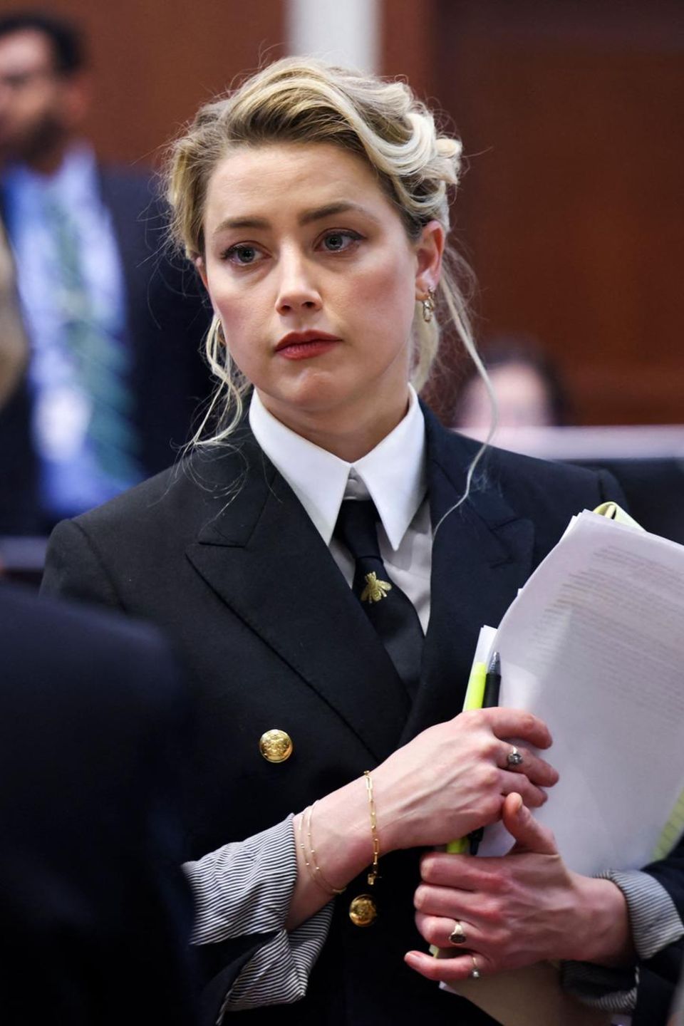 Amber Heard am dritten Tag der Gerichtsverhandlungen.