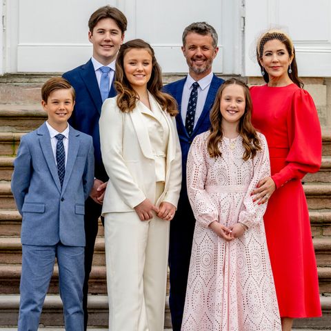 Prinz Vincent, Prinz Christian, Prinzessin Isabella, Prinz Frederik, Prinzessin Josephine und Prinzessin Mary