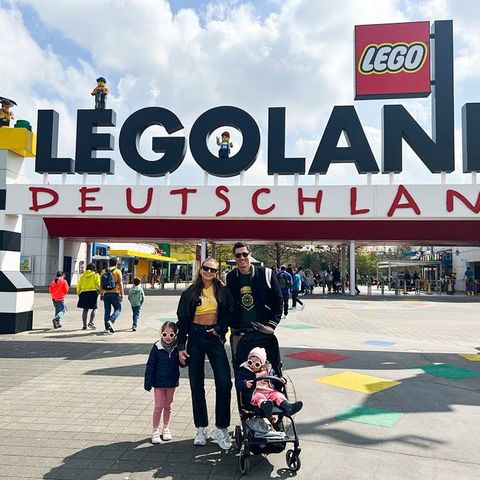 Freizeitpark: Robert Lewandowski und Familie im Legoland