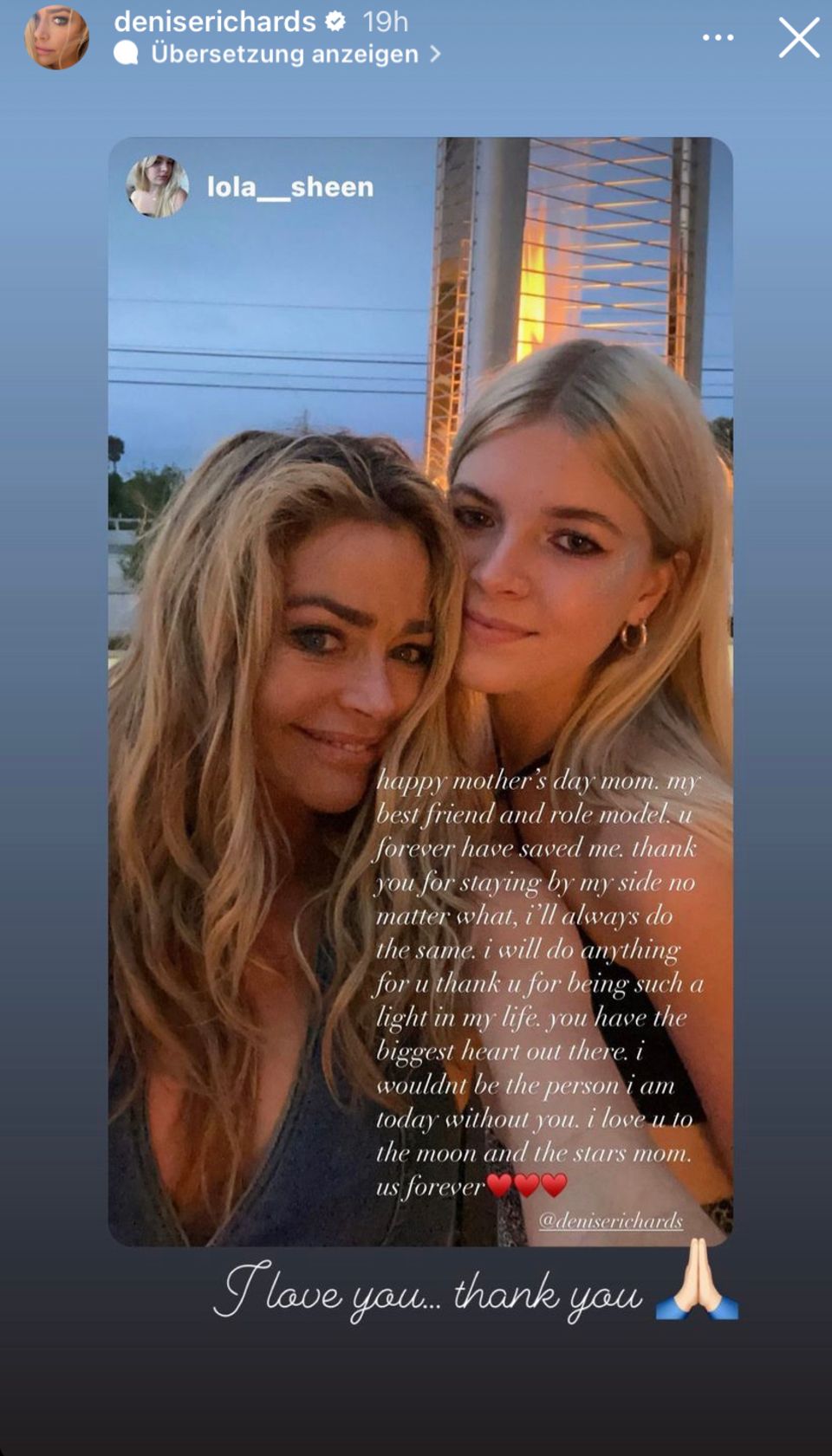 Denise Richards' estranged daughter spends Mother's Day with her