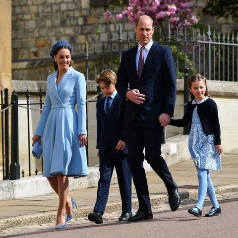 Herzogin Catherine, Prinz George, Prinz William und Prinzessin Charlotte