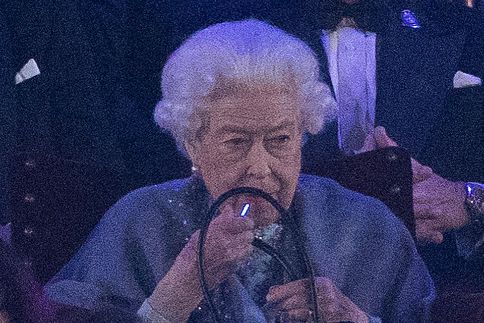 Queen Elizabeth during the event 