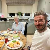 Familie Beckham: David beim Abendessen mit seiner Mama