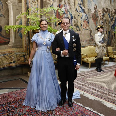 Prinzessin Sofia + Prinzessin Victoria: Beim schwedischen Bankett verzaubern sie mit recycelten Roben