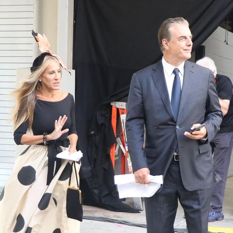 Sarah Jessica Parker und Chris Noth am Set von "And Just Like That …" Anfang August 2021 in New York.