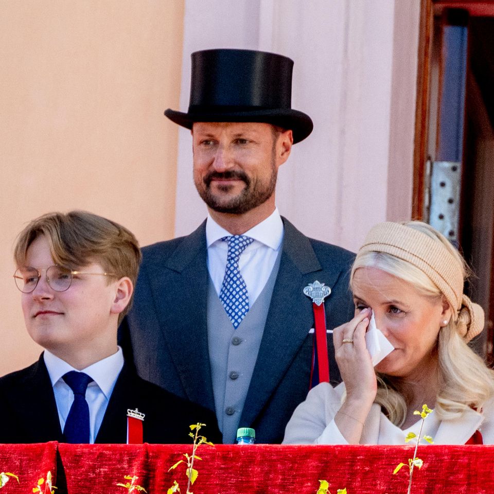 Prinz Sverre Magnus, Prinz Haakon und Prinzessin Mette-Marit