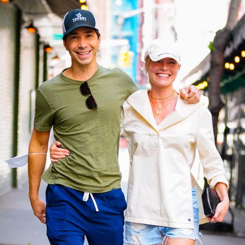 Justin Long und Kate Bosworth im Mai 2022 in New York unterwegs