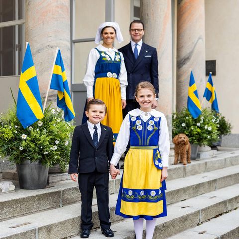 Schwedische Royals: Prinzessin Victoria, Prinz Daniel, Prinz Oscar und Prinzessin Estelle