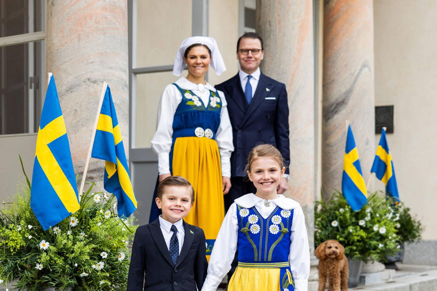 Schwedische Royals: Prinzessin Victoria, Prinz Daniel, Prinz Oscar und Prinzessin Estelle
