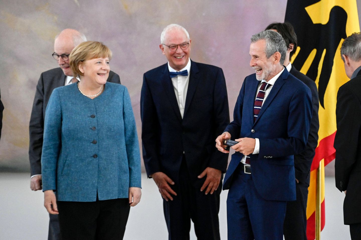 Angela Merkel und Ulrich Matthes