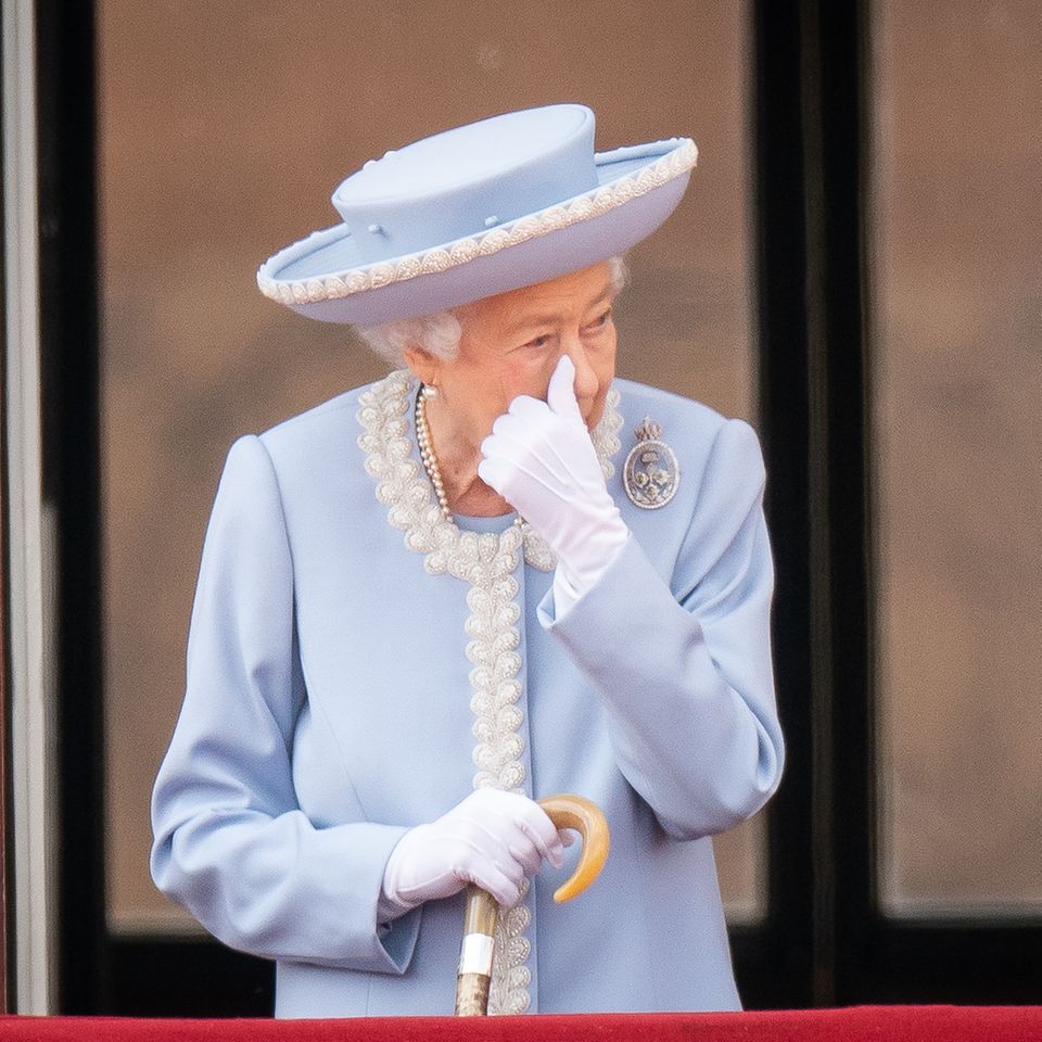 Queen Elizabeth feiert die "Trooping the Colour"-Parade am 2. Juni 2022