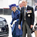 Prinzessin Alexandra und ihr Bruder, Prinz Edward, Herzog von Kent, haben sich ebenfalls feierlich herausgeputzt. 