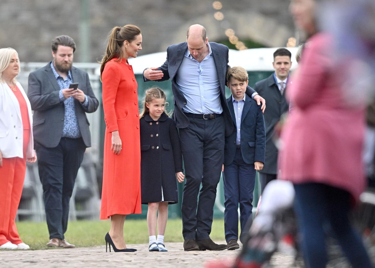 Queen Elizabeth: Die schönsten Bilder ihres 70. Thronjubiläums, Herzogin Kate, Prinzessin Charlotte, Prinz George, Prinz William