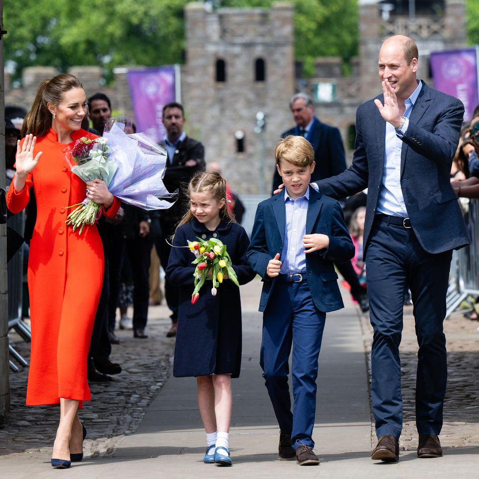 Herzogin Catherine, Prinzessin Charlotte, Prinz George und Prinz William