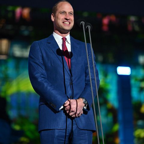 Prinz William wird bei seiner Rede bei der Party at the Palace im Rahmen des Platinjubiläums von einem Fan zum Lachen gebracht.