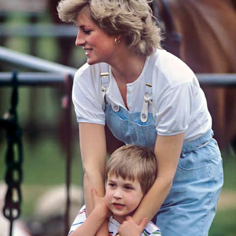 Prinz William und Diana 1987