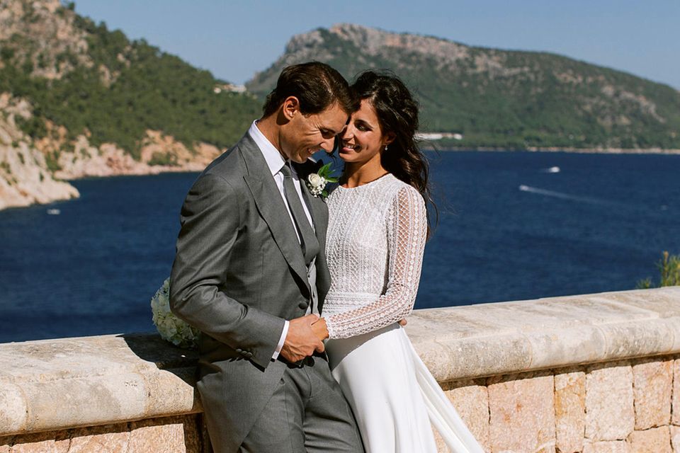 Rafael Nadal: Rafael Nadal und Xisca Francisca Perelló am Tag ihrer Hochzeit Rafael Nadal und Xisca Francisca Perelló am Tag ihrer Hochzeit