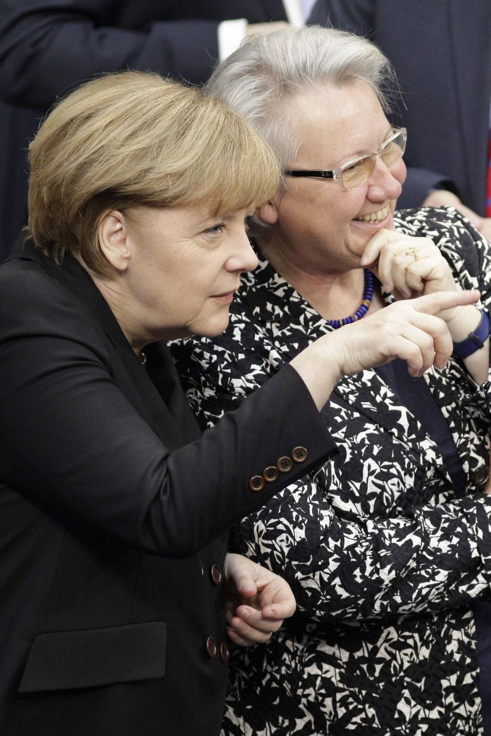 Angela Merkel und Annette Schavan