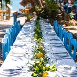 Ob Lunch, Drinks oder Dinner – das Daios Cove Luxury Resort & Villas sorgte beim gemeinsamen Essen und Trinken für eine sommerliche Atmosphäre. 