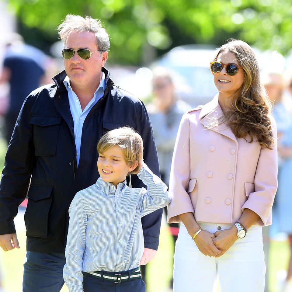 Chris O’Neill und Prinzessin Madeleine mit ihrem Sohn Prinz Nicolas