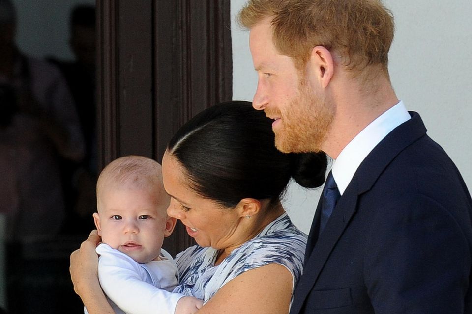 Archie Mountbatten-Windsor mit seinen Eltern Herzogin Meghan und Prinz Harry