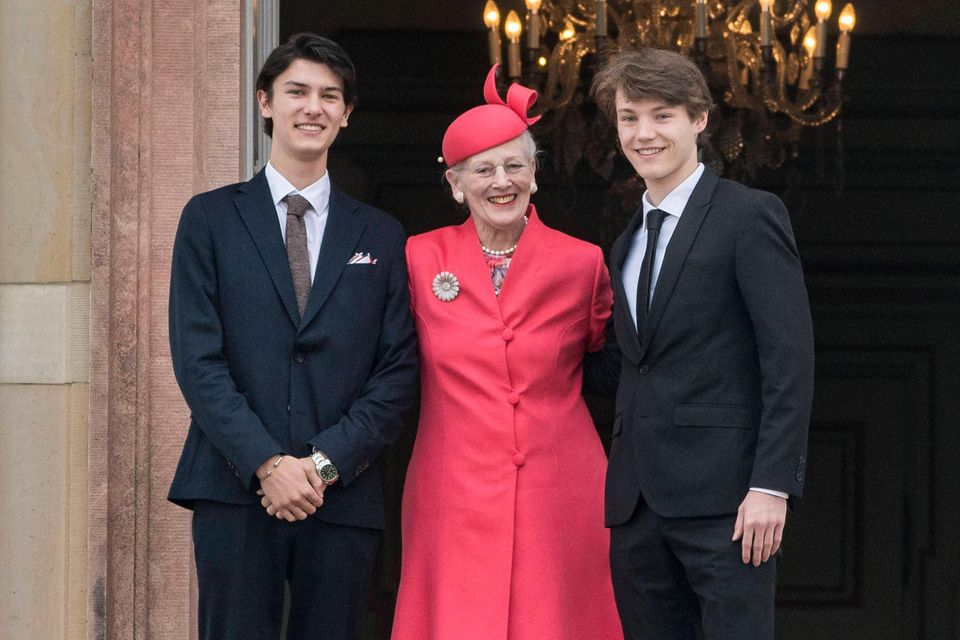 Prinz Nikolai, Königin Margrethe und Prinz Felix