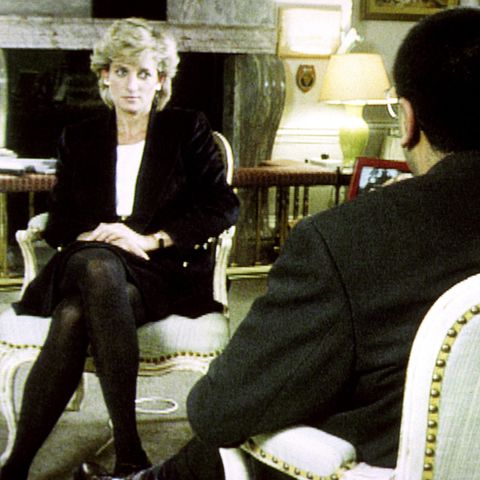 Prinzessin Diana während ihres Enthüllungsinterviews mit Martin Bashir für die BBC