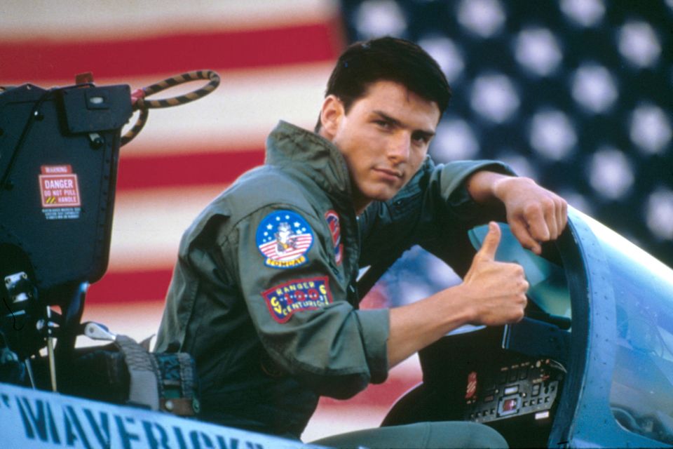Es ist seine Paraderolle: Tom Cruise als Pete Maverick in "Top Gun" 1986 im Alter von 25 Jahren. Die Fortsetzung des Pilotendramas "Top Gun: Maverick" spielte bereits über 900 Millionen Dollar ein.