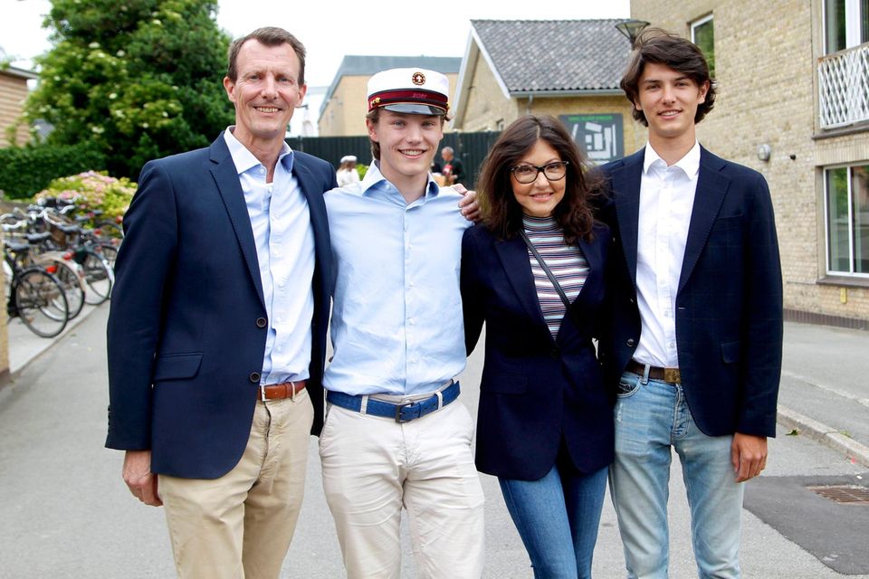 Prinz Joachim, Prinz Felix, Gräfin Alexandra von Frederiksborg und Prinz Nikolai