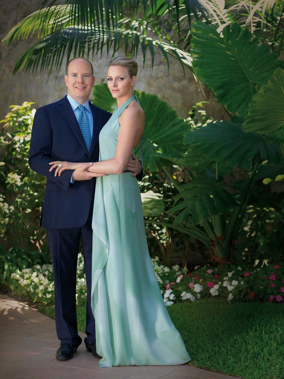 Prince Albert and Charlene Wittstock officially announced their engagement with this photo on June 23, 2010. 