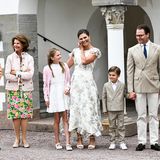 Prinzessin Victoria ist mit ihrer Famile auf Schloss Solliden angekommen.